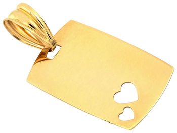 Zawieszka złota blaszka z wyciętymi sercami ZA 8071 375 — 0,76 g (2).jpg